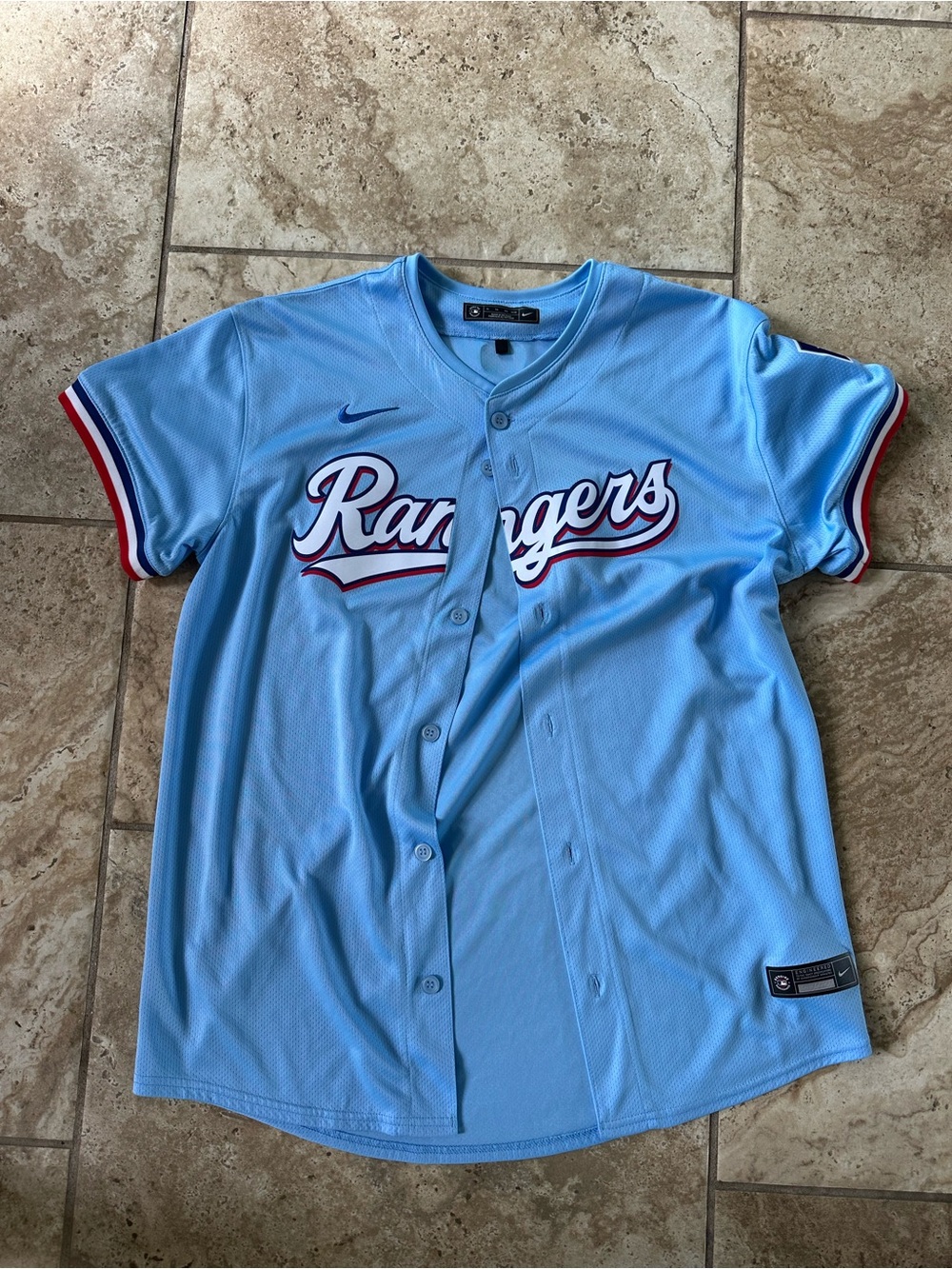 Nike Light Blue MLB Engineered Men’s Jersey